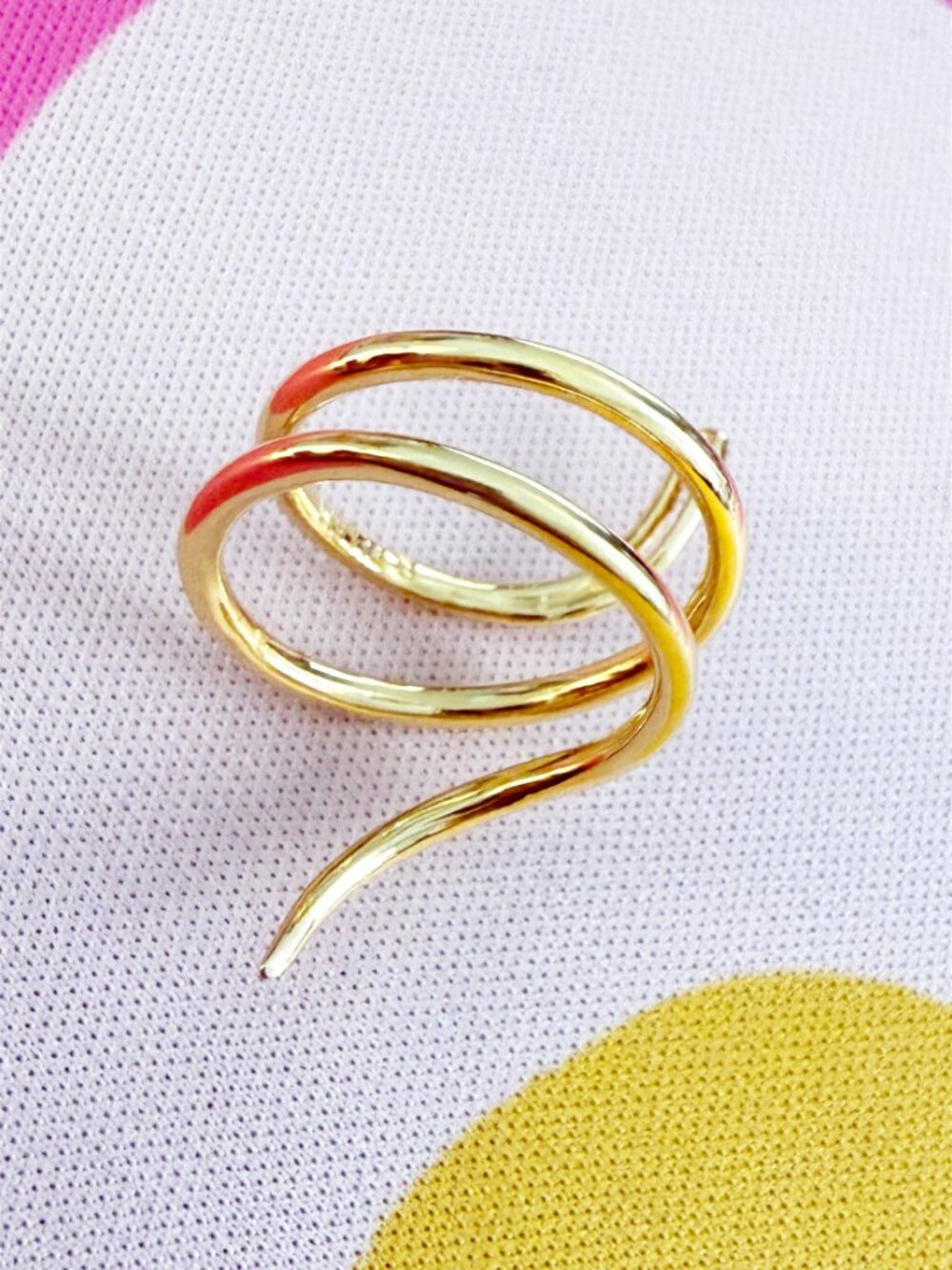 Brandy Pham Fashion Stackable 4 Rings Gold-Tone sz - Picture 9 of 15
